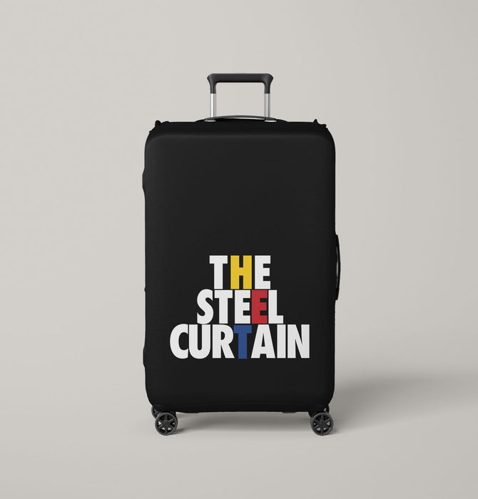 the steel curtain pittsburgh steelers Luggage Covers | Suitcase