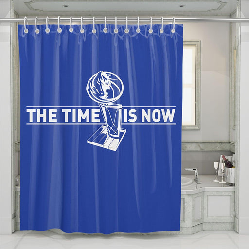 the time is now for champions of nba shower curtains