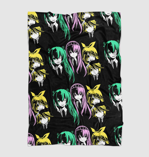 vocaloid hologram vocal group Ultra soft fleece blanket