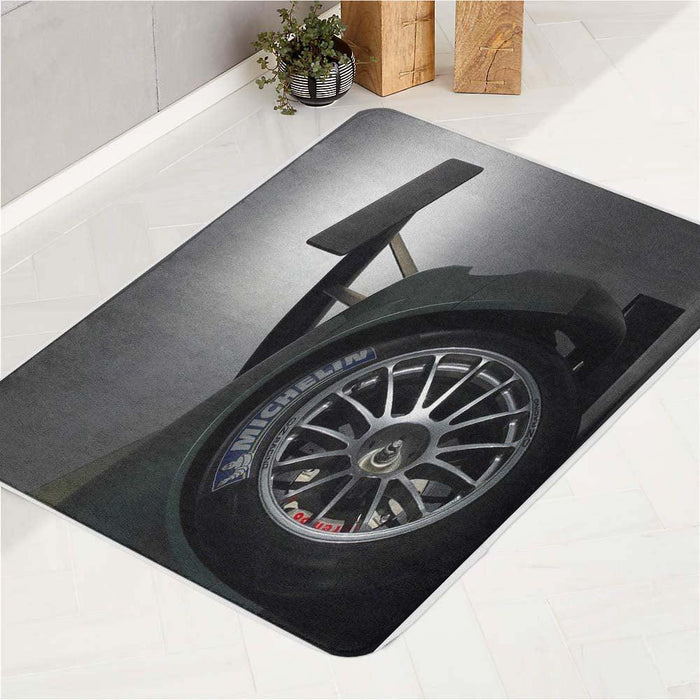 the wheels michelin for car racing bath rugs