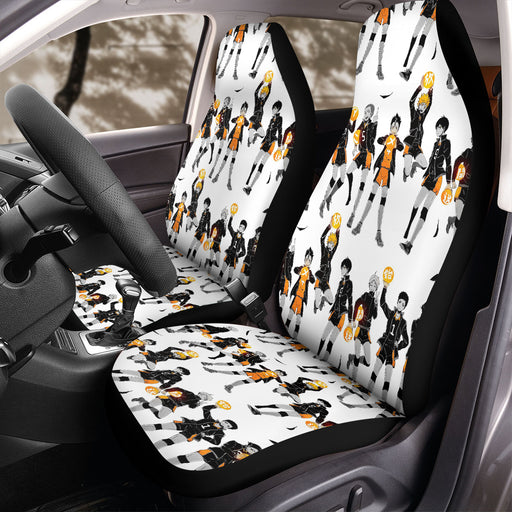 volley ball team karasuno haikyuu Car Seat Covers