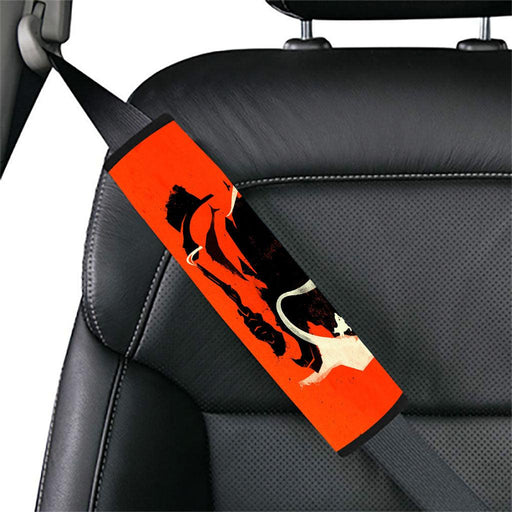 watercolor silhouette red dead redemption Car seat belt cover - Grovycase