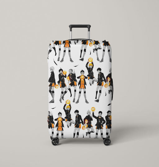 volley ball team karasuno haikyuu Luggage Cover | suitcase