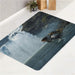 waterfall death strending screen bath rugs