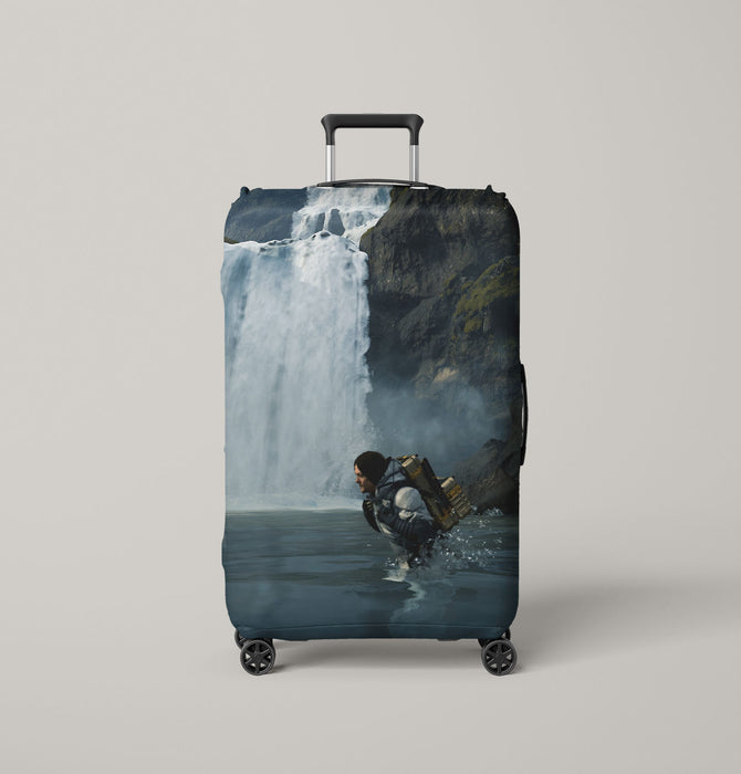 waterfall death strending screen Luggage Cover