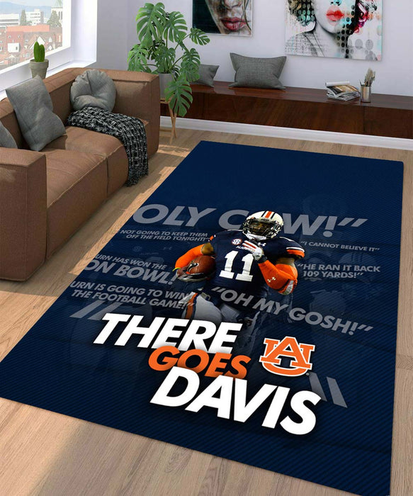 there goes davis ua football Living room carpet rugs