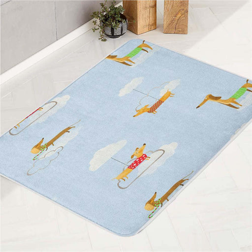 walkies dog puppies cartoon bath rugs