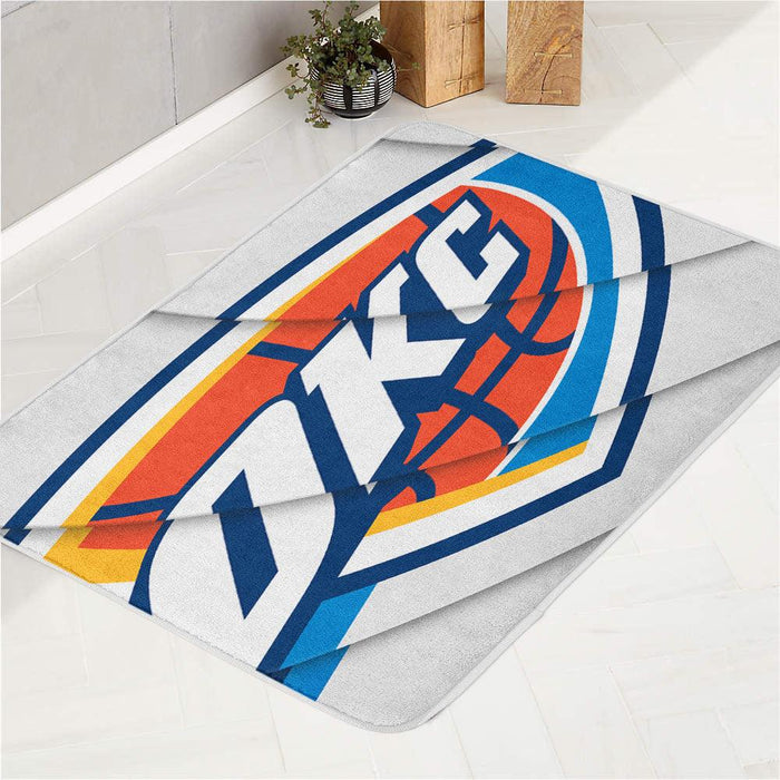 wave oklahoma city thunder white bath rugs