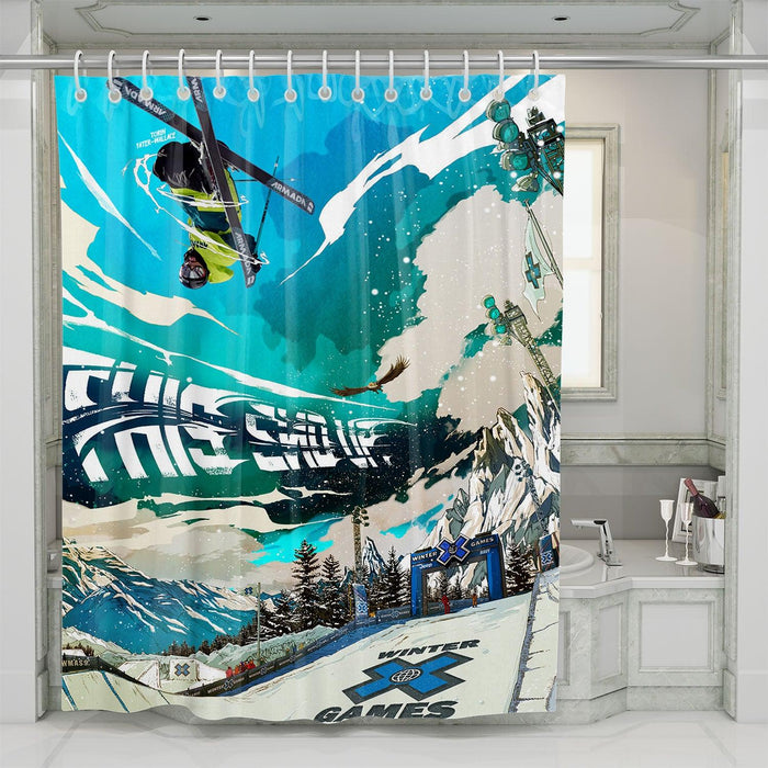 this end up x games winter shower curtains