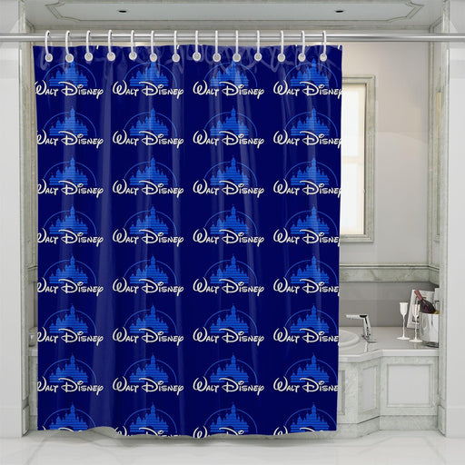 walt disney castle logo shower curtains