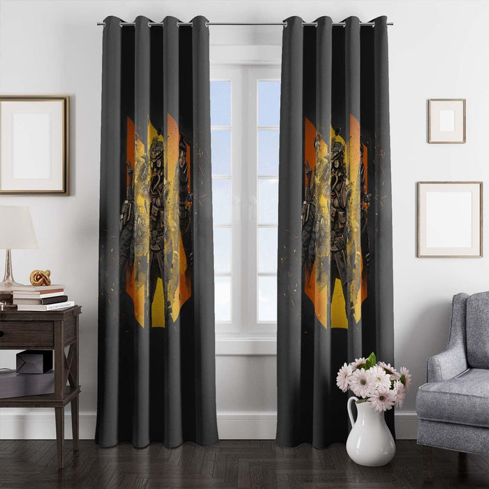 three character apex legends window Curtain