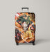 thunder midoriya izuku orange Luggage Covers | Suitcase