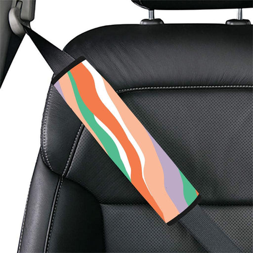 warm thick lines asymmetric Car seat belt cover