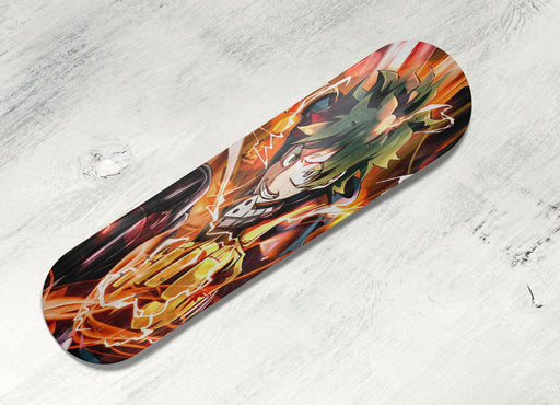thunder midoriya izuku orange Skateboard decks
