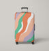 warm thick lines asymmetric Luggage Cover | suitcase