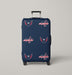 washington capitals nhl logo lines Luggage Cover | suitcase