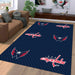 washington capitals nhl logo lines Living room carpet rugs