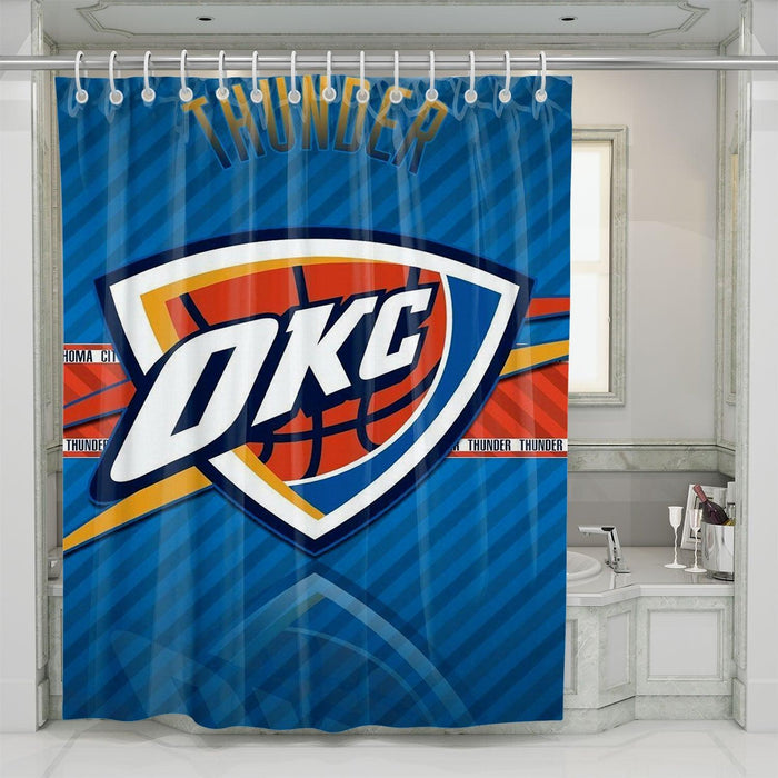 thunder oklahoma city reflection shower curtains