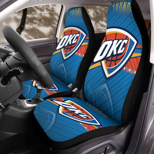 thunder oklahoma city reflection Car Seat Covers