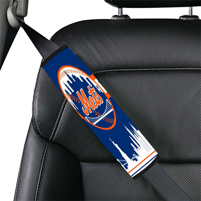 white shadow new york mets city Car seat belt cover - Grovycase
