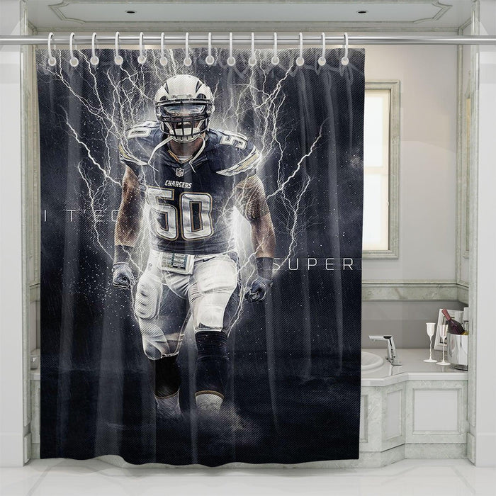 thunder power nfl shower curtains