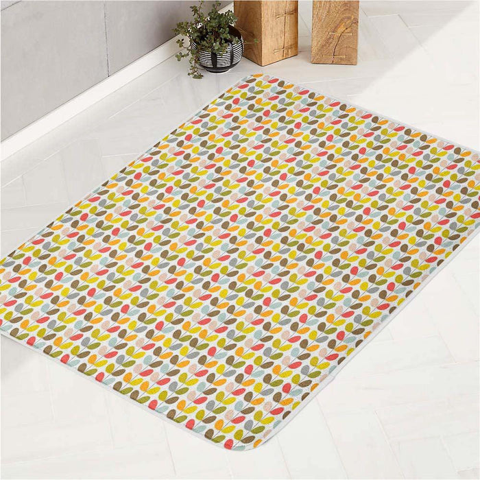 water droplets straight pattern bath rugs