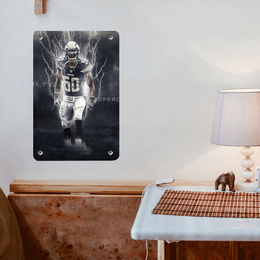 thunder power nfl Poster Metal print wall art