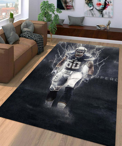 thunder power nfl Living room carpet rugs