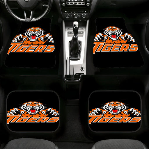 tigers logo team football dark Car floor mats Universal fit