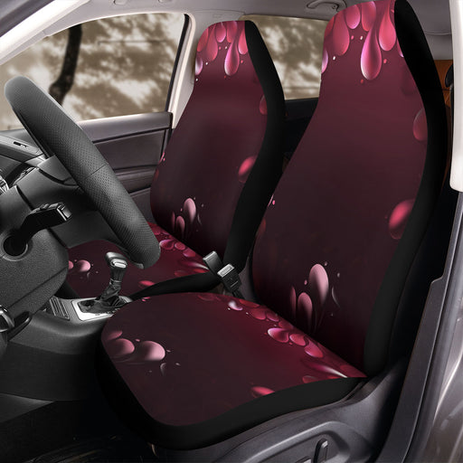 water drops arc black and pink Car Seat Covers