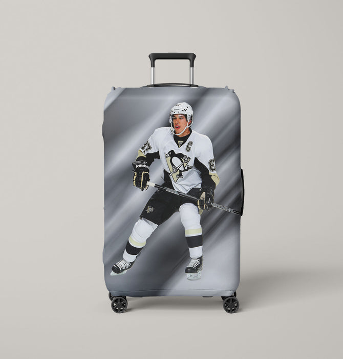 white sidney crosby nhl Luggage Cover