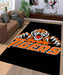 tigers logo team football dark Living room carpet rugs