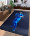 titans player of football nfl blue Living room carpet rugs