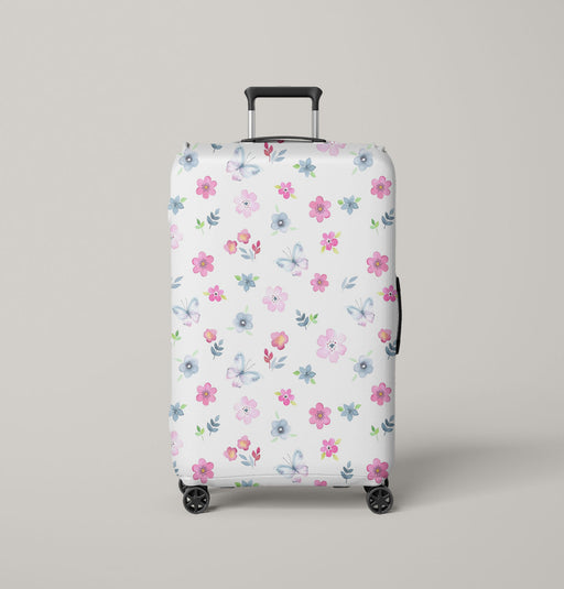 watercolor flower painting and flower Luggage Cover | suitcase