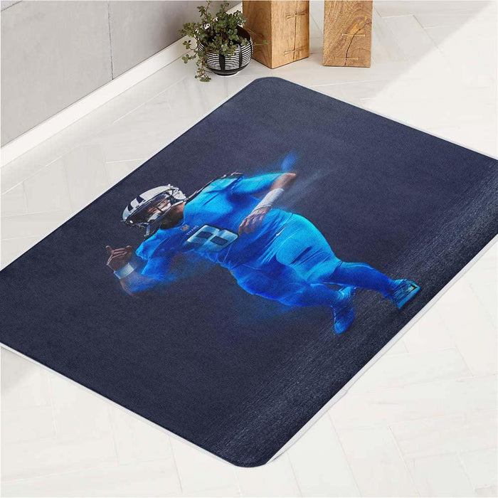 titans player of football nfl blue bath rugs