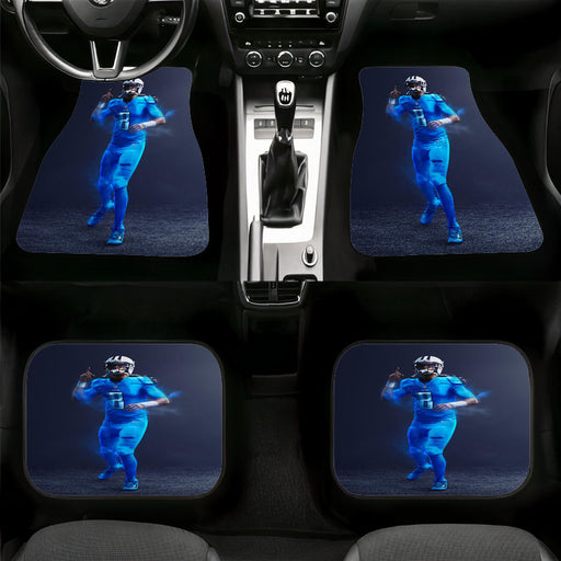 titans player of football nfl blue Car floor mats Universal fit