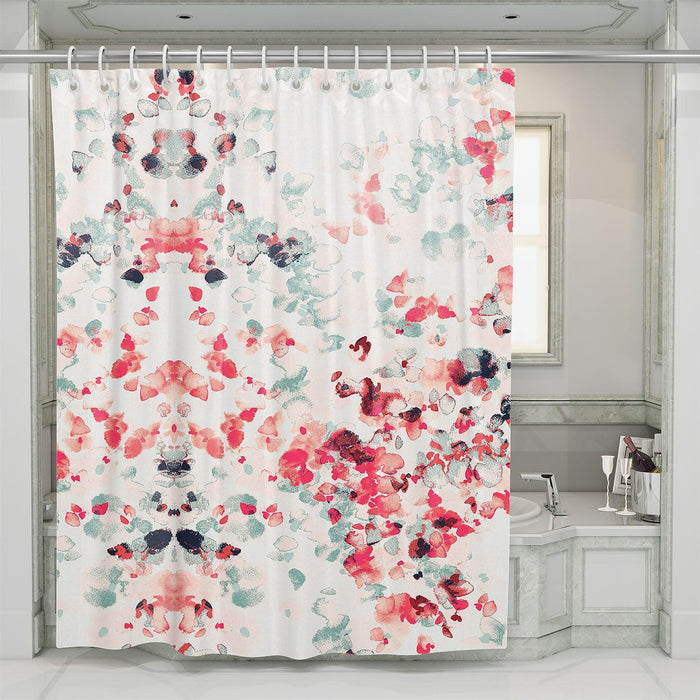 watercolor painting noise shower curtains