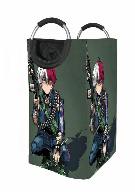 todoroki with weapon hypebeast Laundry Hamper | Laundry Basket