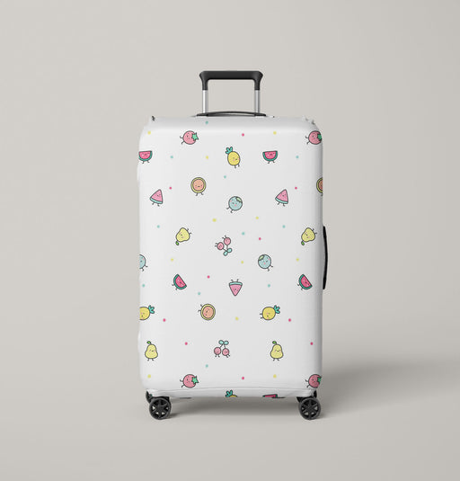 watermelon pear and cerry painting Luggage Cover | suitcase