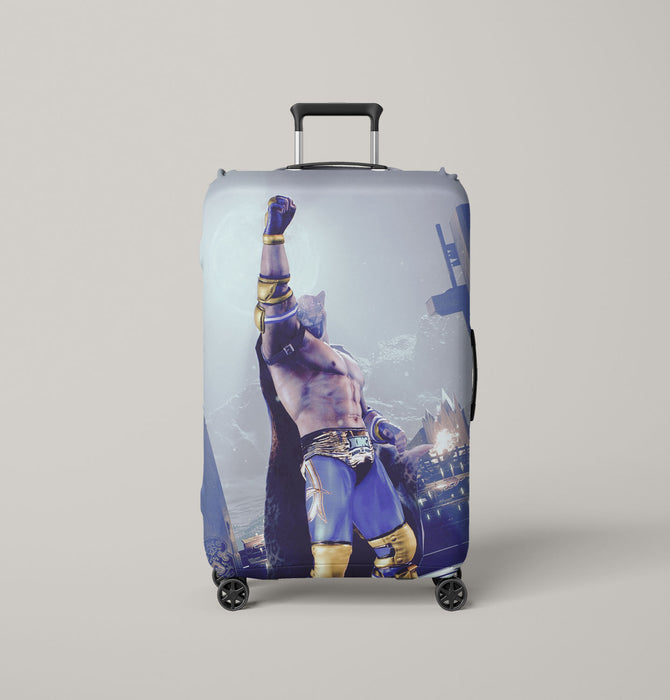 winner of king tekken game Luggage Cover