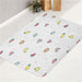 watermelon pear and cerry painting bath rugs