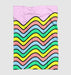 waves rainbow lines bold Ultra soft fleece blanket