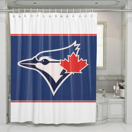 toronto blue jays mlb bird shower curtains