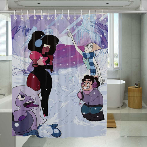 winter season steven universe shower curtains - Grovycase