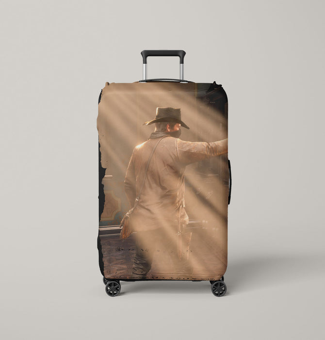 with hand gun red dead redemption 2 Luggage Cover