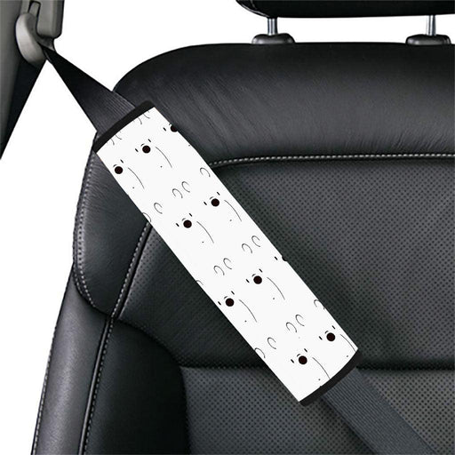 we bare bears white bear poker face Car seat belt cover