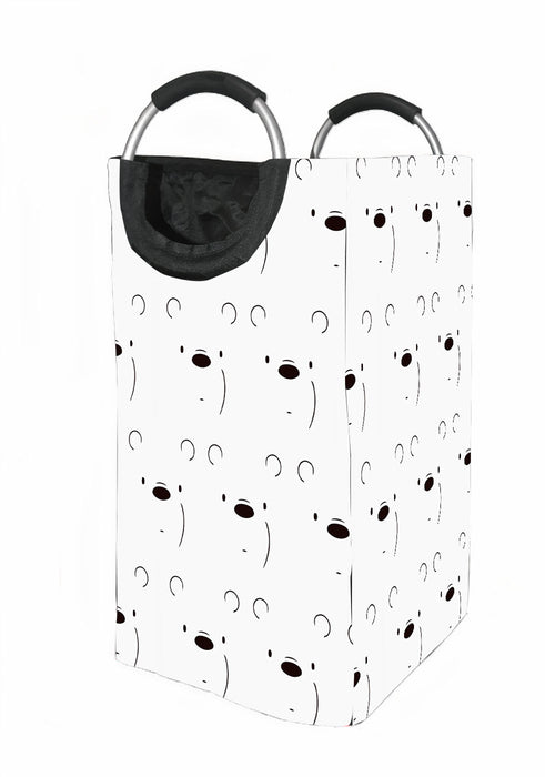 we bare bears white bear poker face Laundry Hamper | Laundry Basket