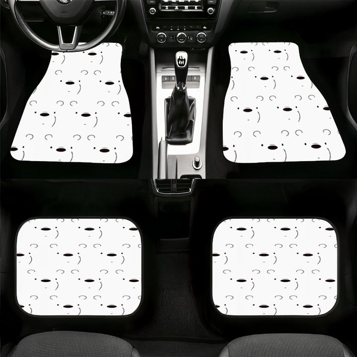 we bare bears white bear poker face Car floor mats Universal fit