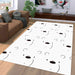 we bare bears white bear poker face Living room carpet rugs