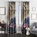 total redbull for car racing window Curtain